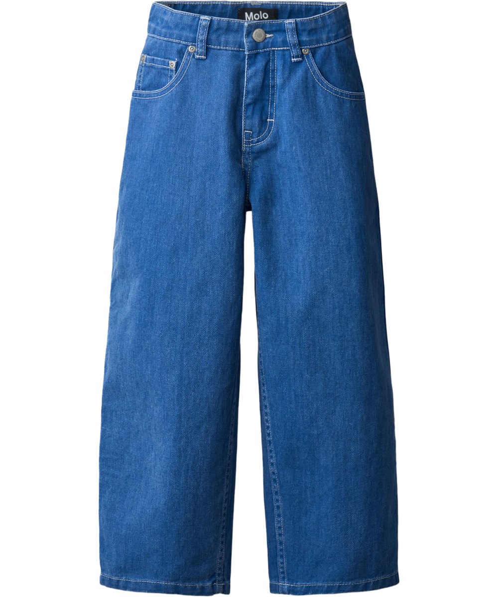 Aiden - Swell Blue Wash - Blå jeans i bomuld til børn 
