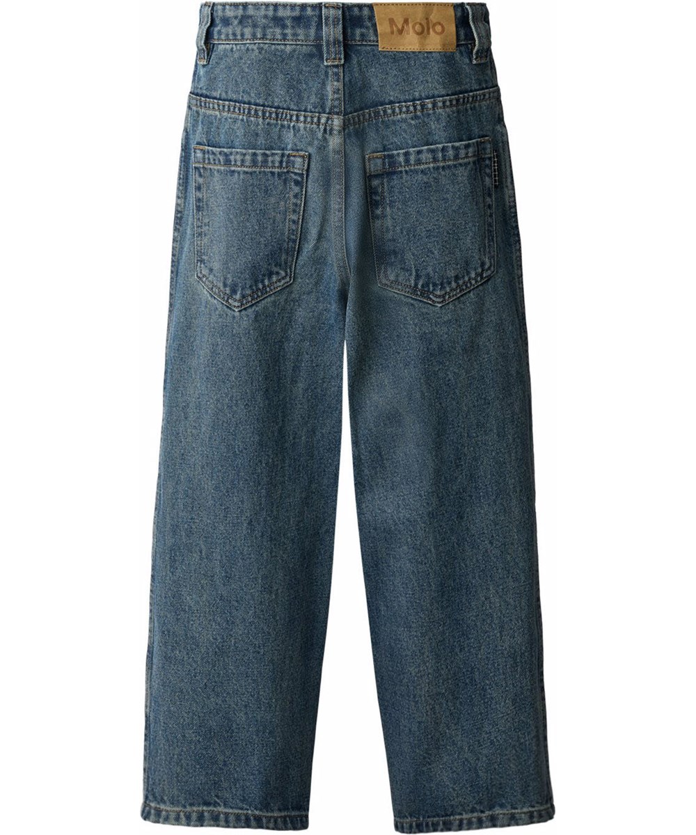 Aska - Blue Tint - Blå oversize jeans til børn.