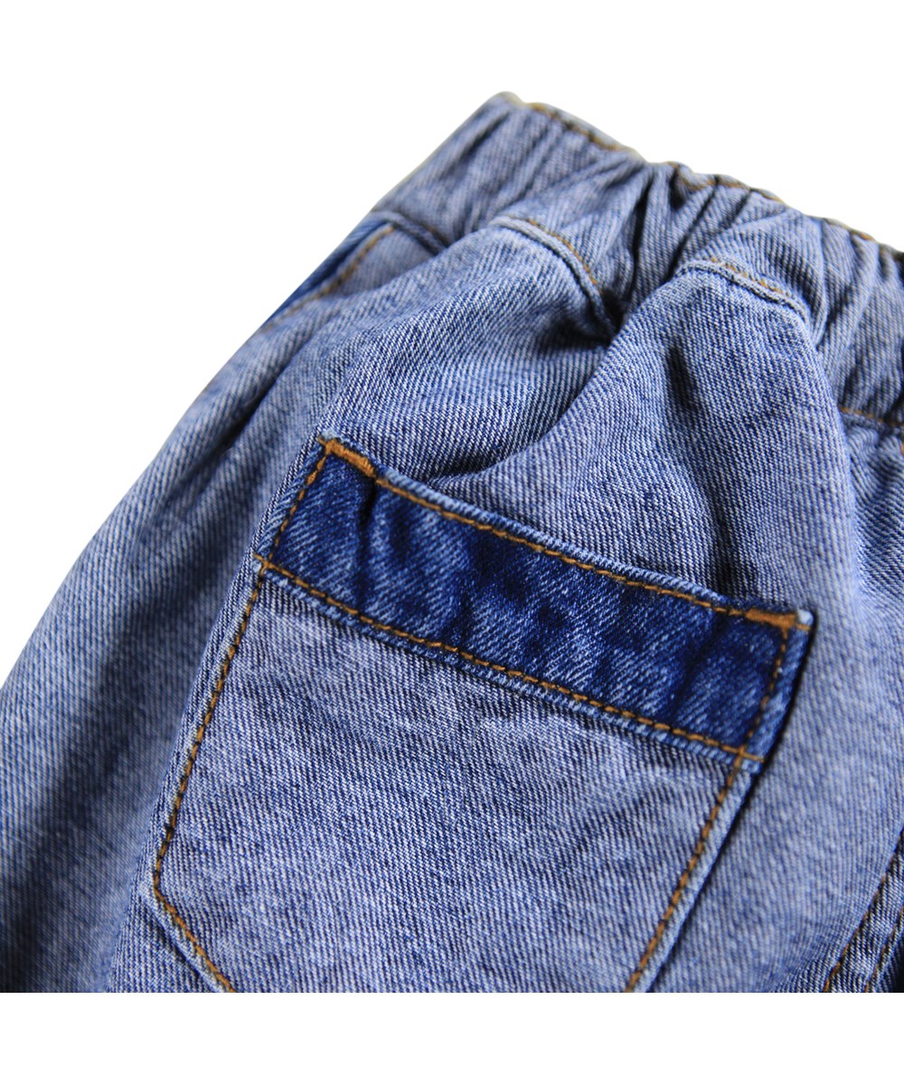 Samara - Two Side Denim - Blå jeans til de mindste i strækbar blød bomuld denim.