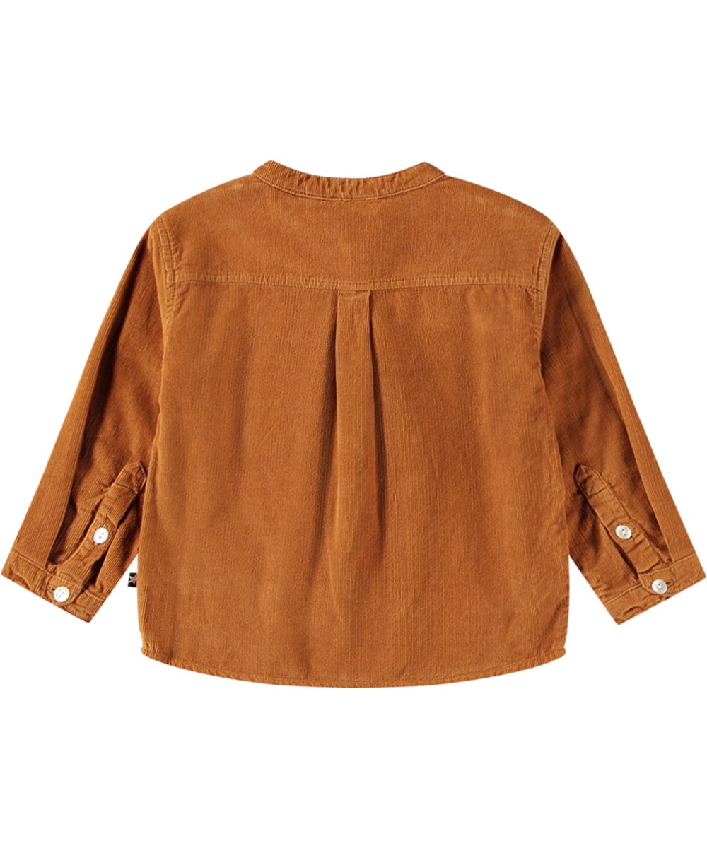 Enoz - Brown Sugar - Bequemes Öko-Baumwollshirt in verbranntem Orange für die Kleinen.