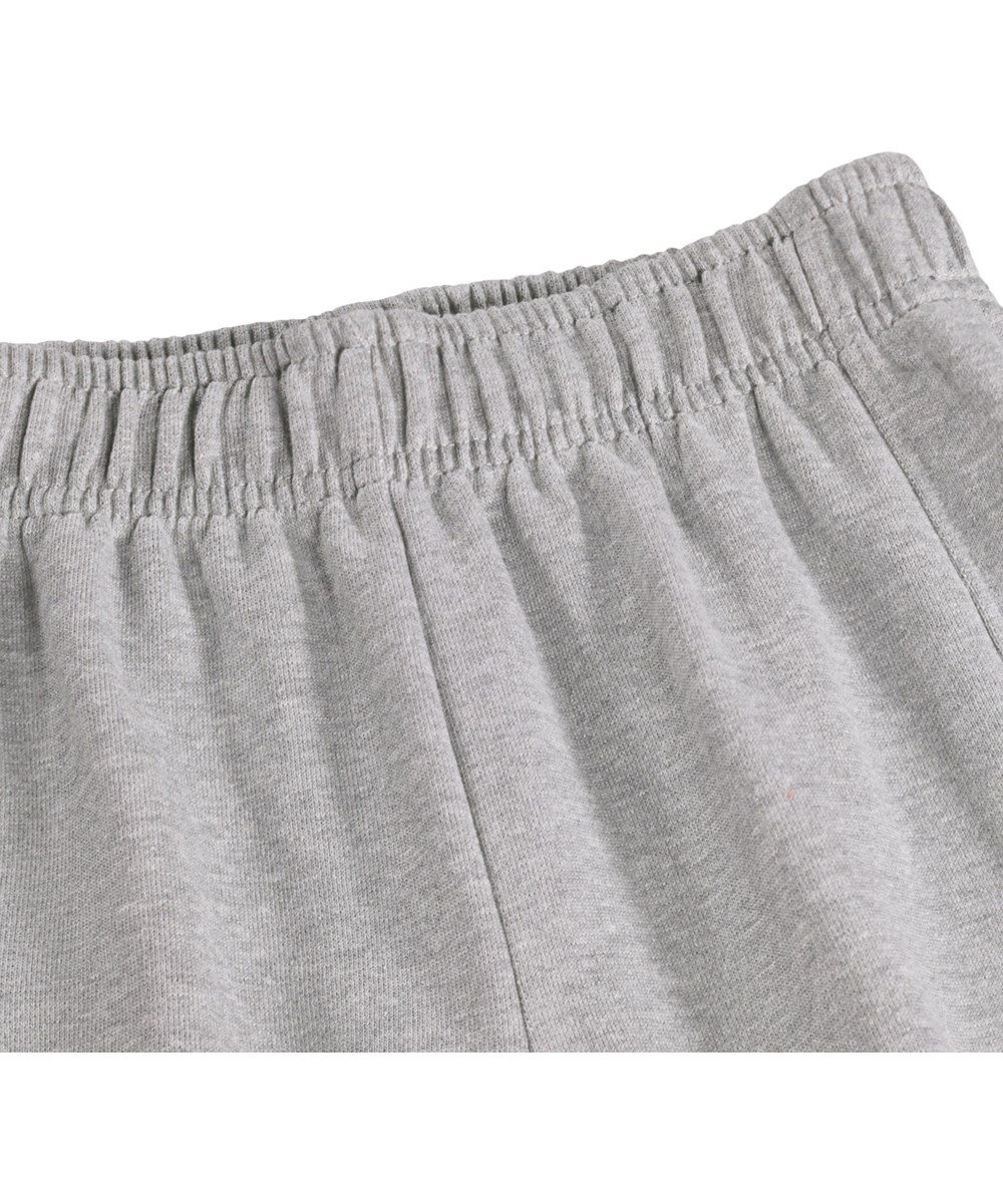 Acton - Grey Melange - Graue Hosen für Kinder aus weicher Bio-Baumwolle