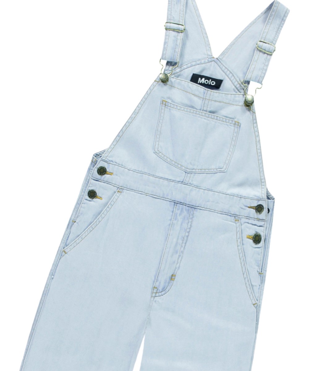 Aer - Bleached Drapy - Hellblaue Jeanslatzhose für Kinder.