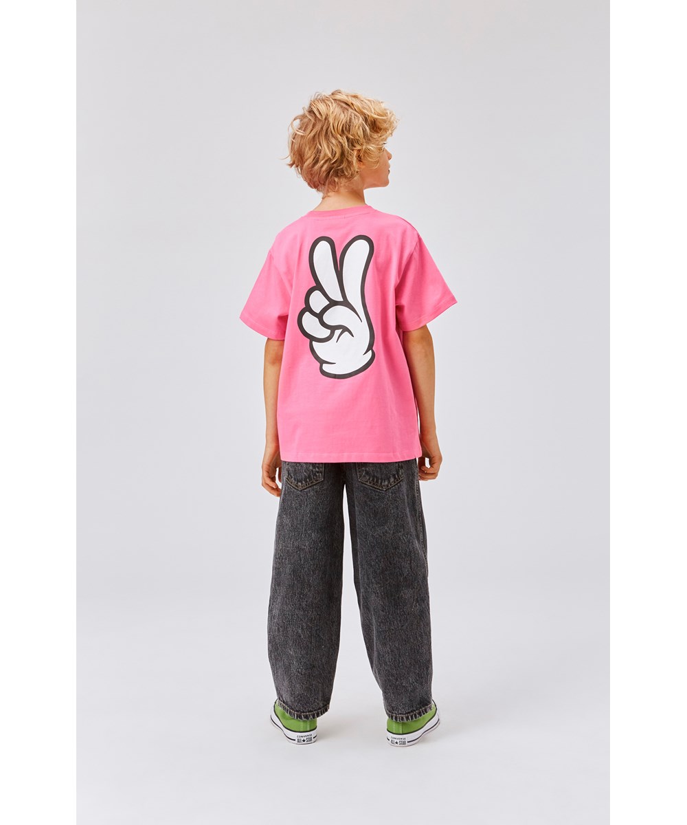 Aiden - Faded Black - Extraweite Unisex-Jeans in Schwarz