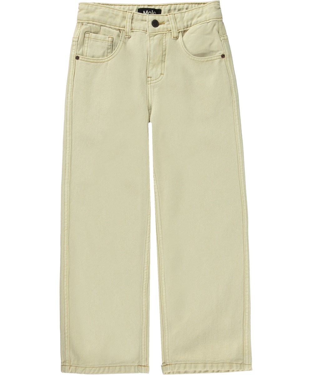 Aiden - Naturelle - Extraweite Unisex-Jeans in Beige