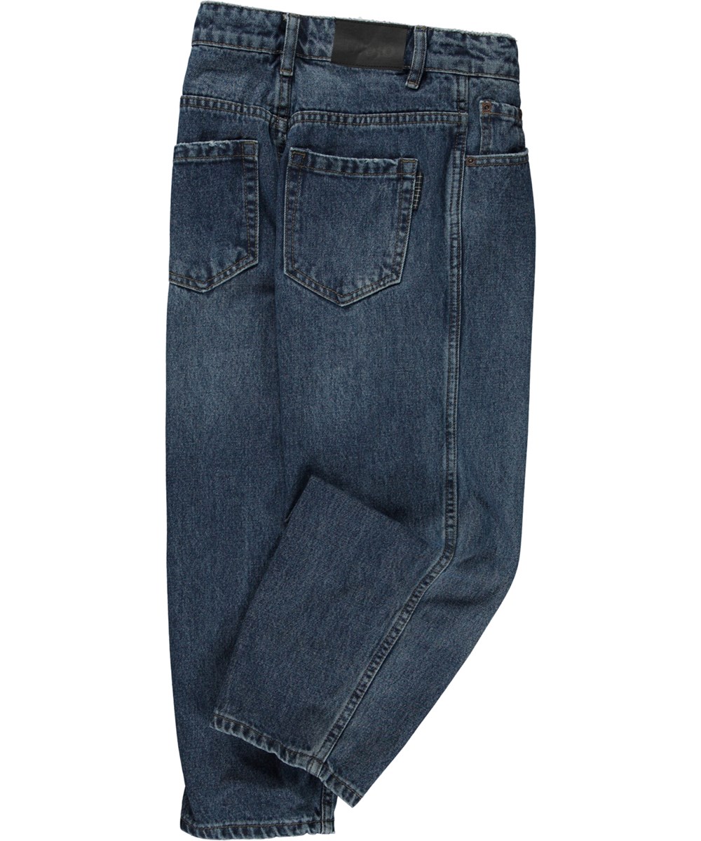 Aiden - Stone Denim - Blaue Jeans in lockerer Passform aus Öko-Baumwolle