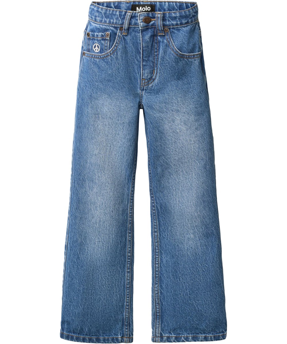 Alban - True Blue - Blaue Baumwolljeans für Kinder