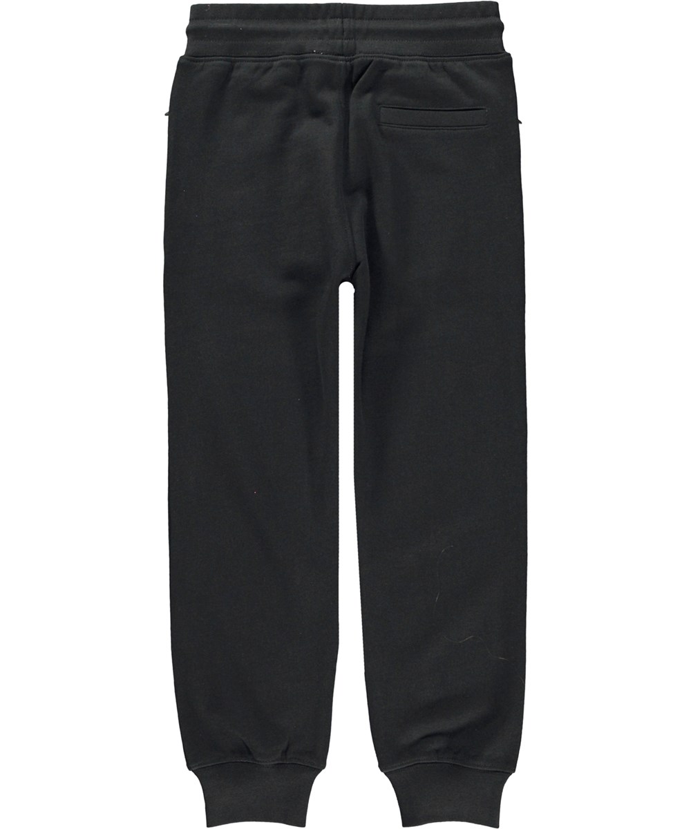 Alvar - Black - Schwarze Jogginghose aus weicher Öko-Baumwolle