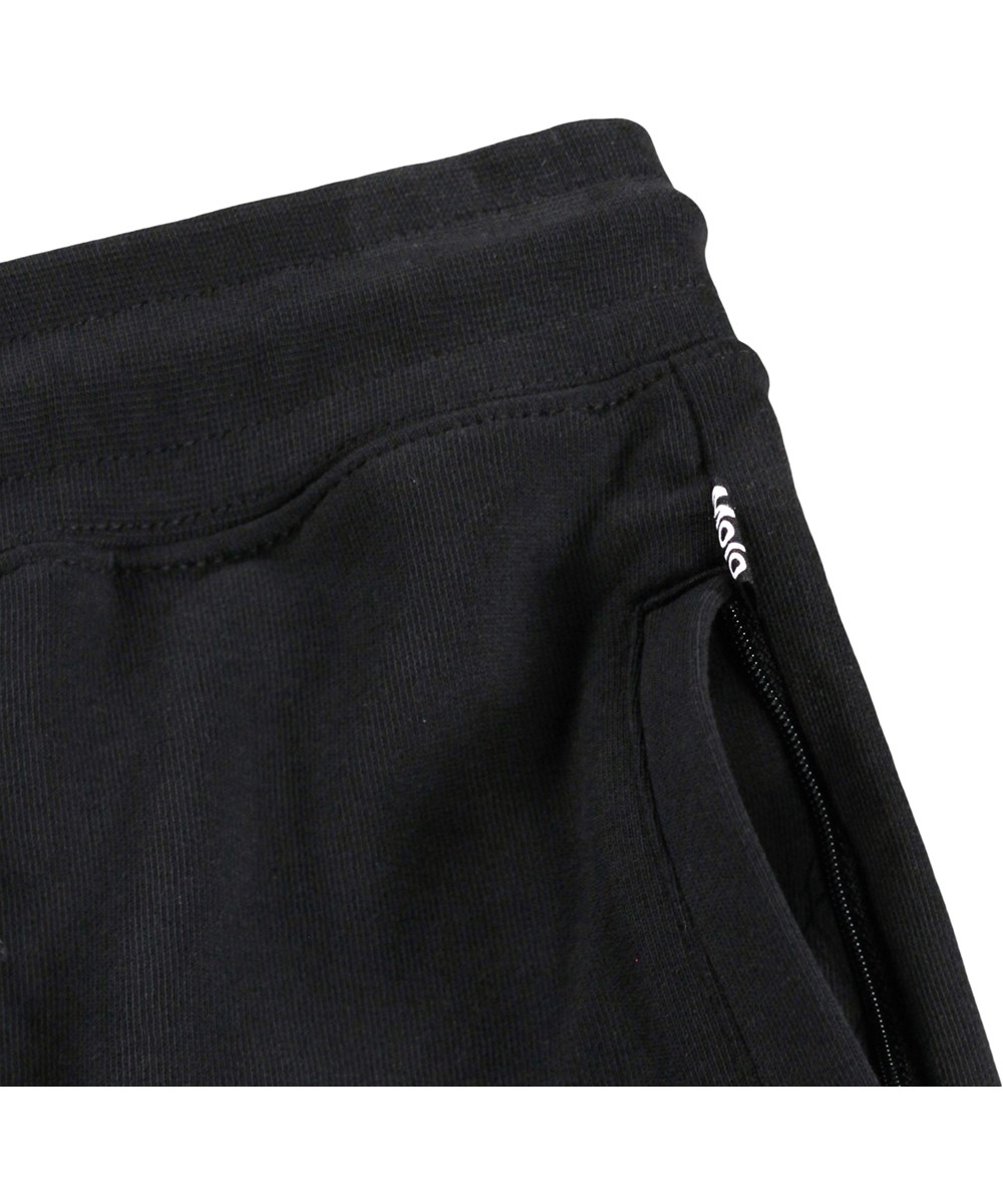 Alvar - Black - Schwarze Jogginghosen für Kinder aus Bio-Baumwolle