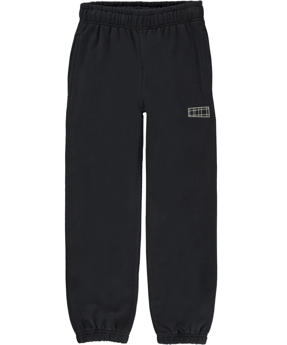Am - Black - Schwarze Unisex-Jogginghose aus Öko-Baumwolle