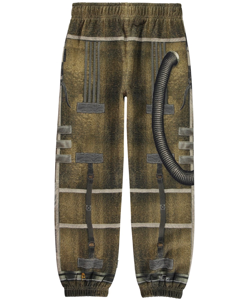 Am - Space Suit - Braune Öko-Jogginghose mit Raumanzug-Print