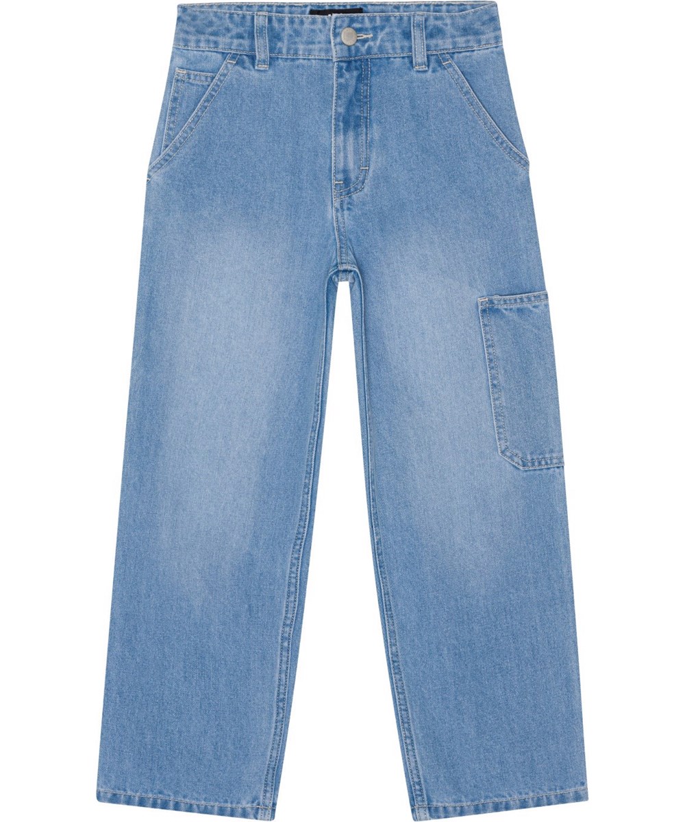 Archer - Lightblue Denim - Hellblaue, von der Workwear-inspirierte Jeans aus einer Baumwollmischung