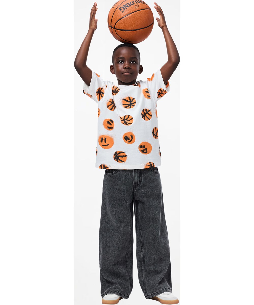 Askio - Greyish Vintage - Graue Jeans aus Denim für Kinder aus Bio-Baumwolle mit verstellbarem Bund