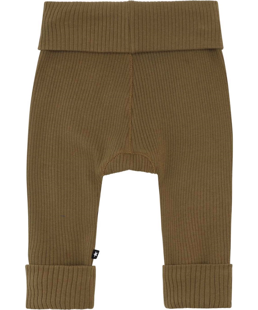 San - Oak - Weiche grün-braune Öko Babyhose