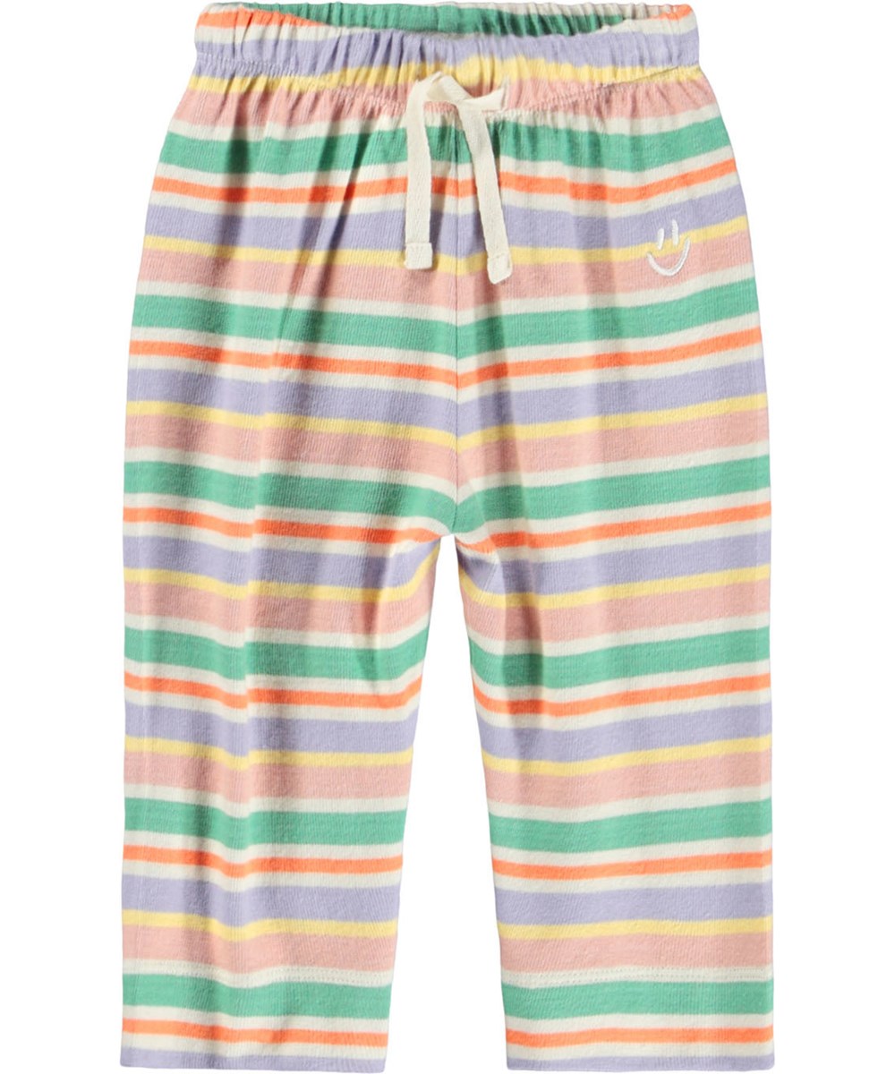 Saxon - Emotions Stripe - Gestreifte Hose in vielen Farben für die Kleinen aus Öko-Baumwolle.