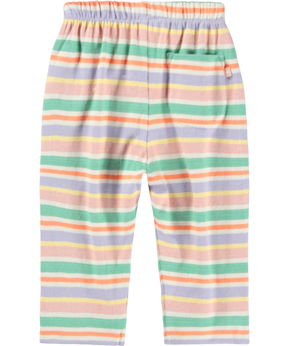 Saxon - Emotions Stripe - Gestreifte Hose in vielen Farben für die Kleinen aus Öko-Baumwolle.
