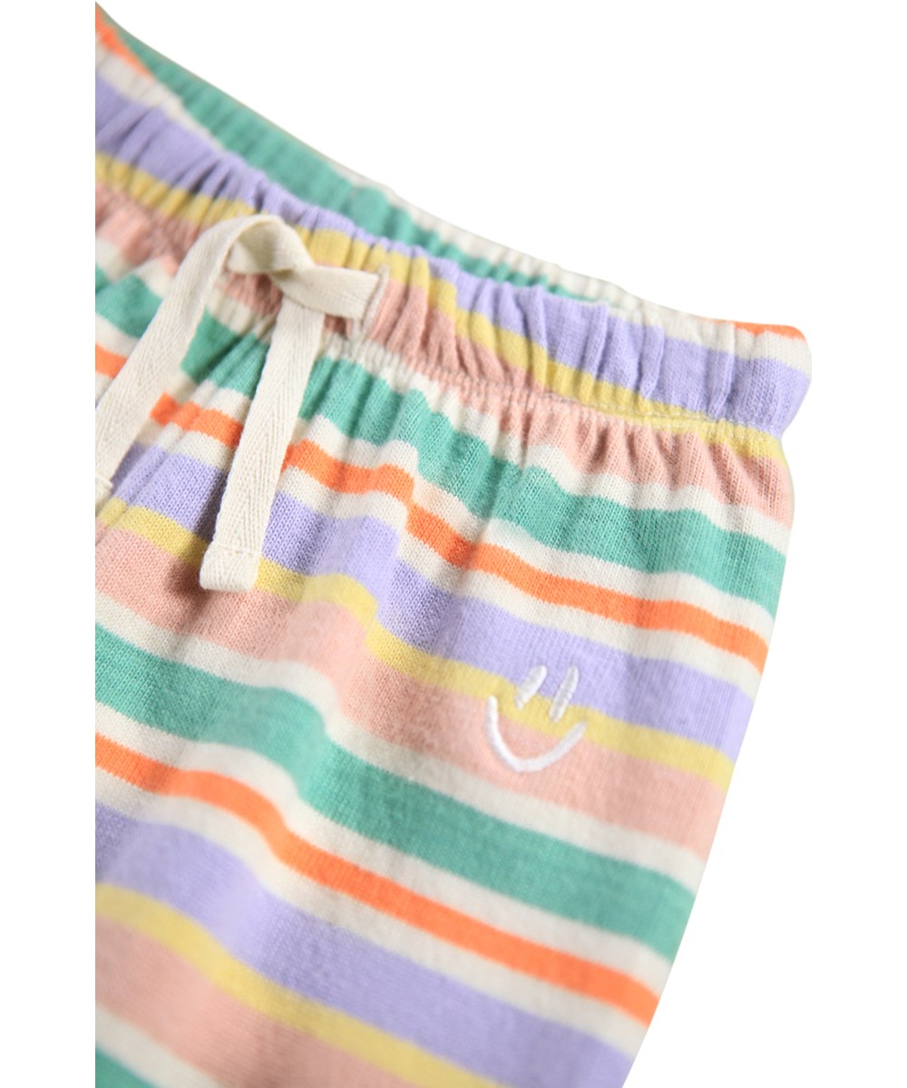 Saxon - Emotions Stripe - Gestreifte Hose in vielen Farben für die Kleinen aus Öko-Baumwolle.