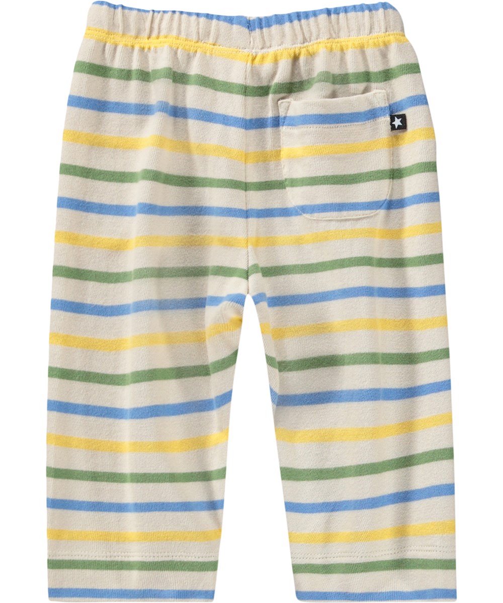 Saxon - Multiple Stripe - Weiche, bunte Hosen für die Kleinen aus Bio-Baumwolle mit Streifen