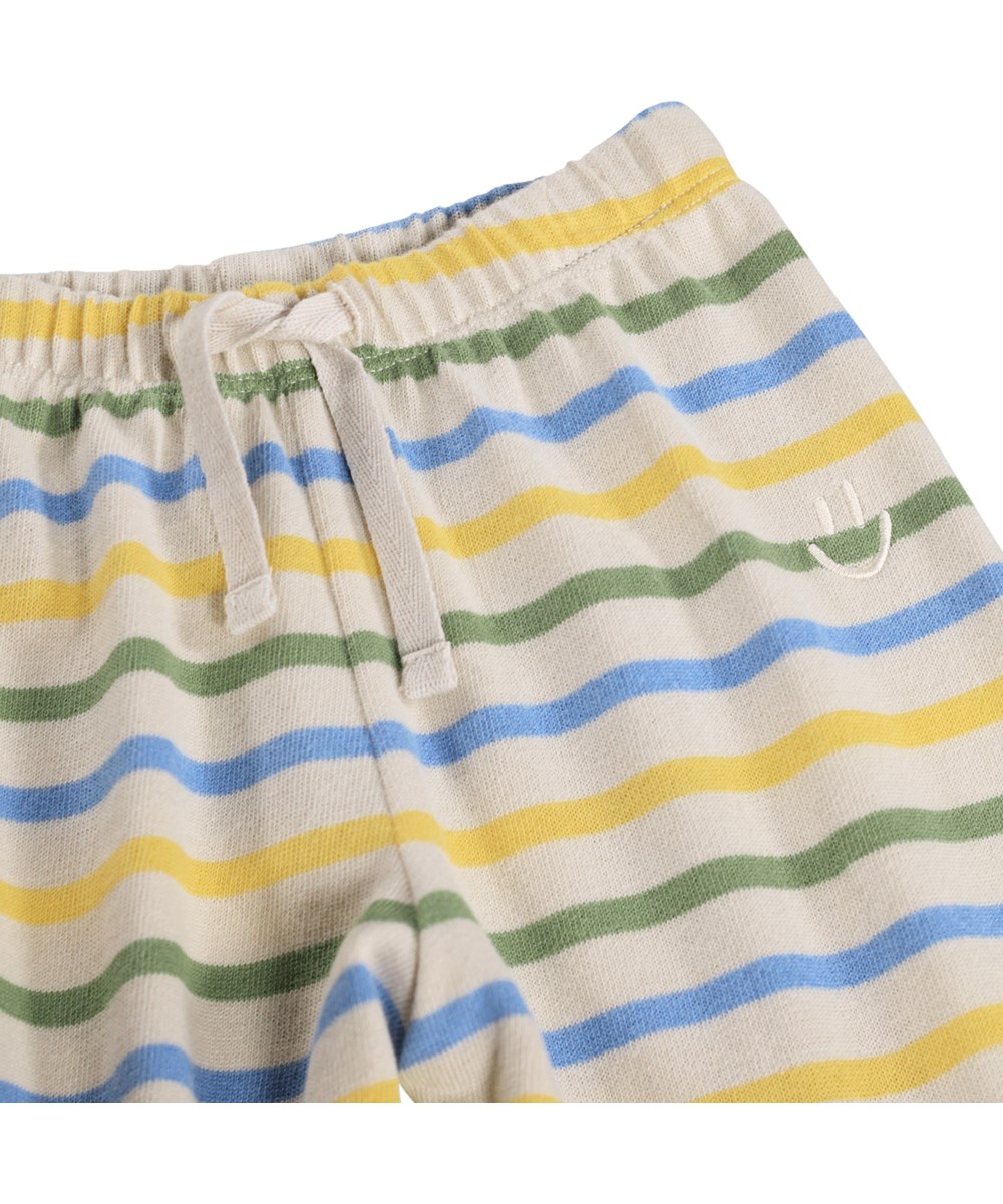 Saxon - Multiple Stripe - Weiche, bunte Hosen für die Kleinen aus Bio-Baumwolle mit Streifen