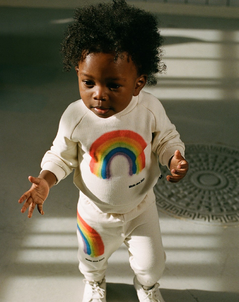 Simeon - Rainbow - Jubiläums-Babyhose mit Regenbogen-Print