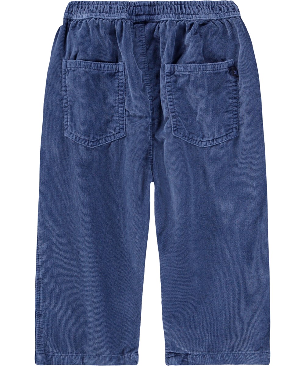 Sois - Evening Sky - Blaue Cordhose für die Kleinen aus Öko-Baumwolle.