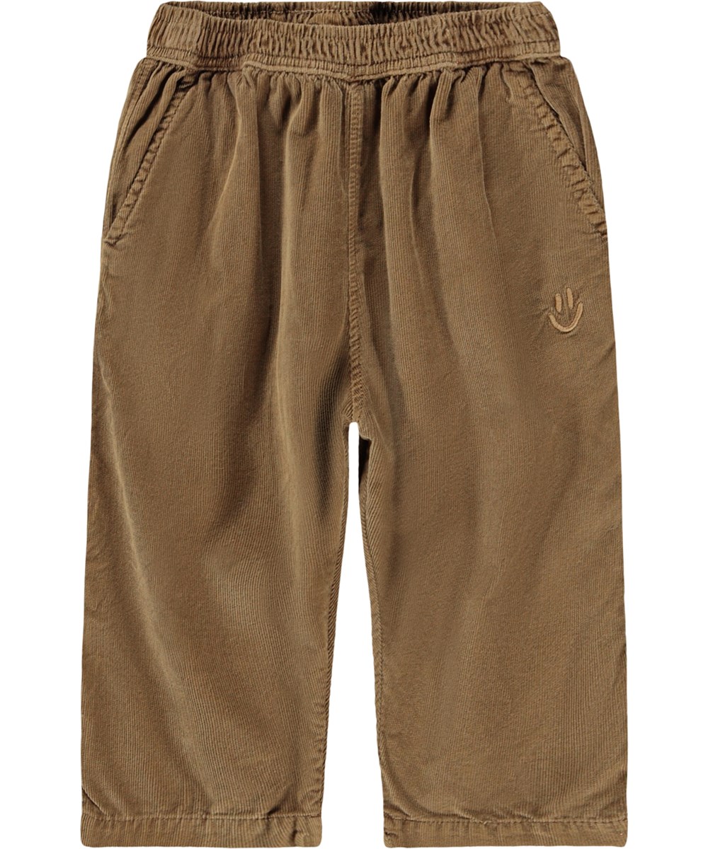 Sois - Fawn - Braune Cordhose für die Kleinen aus Öko-Baumwolle.