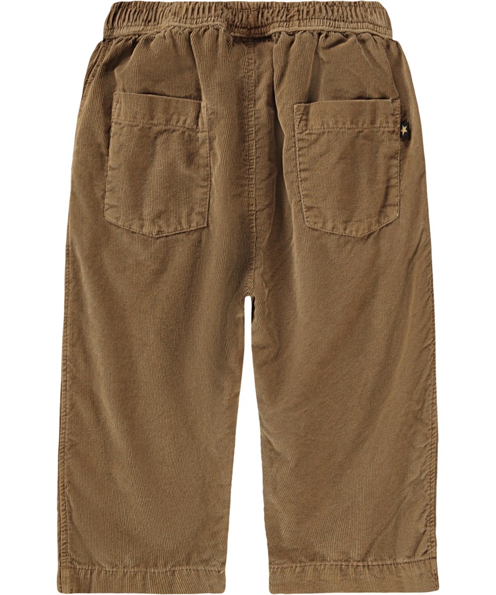 Sois - Fawn - Braune Cordhose für die Kleinen aus Öko-Baumwolle.