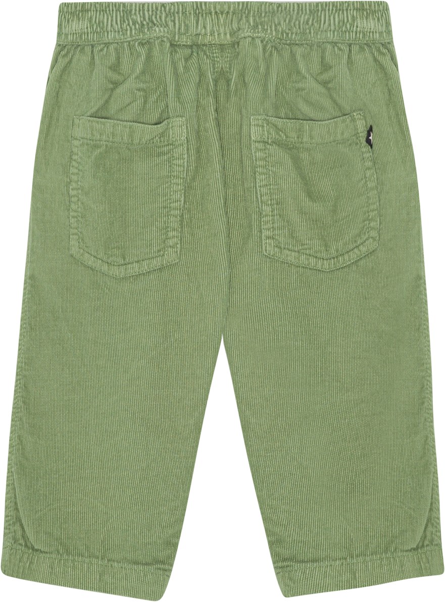 Sois - Moss Green - Grüne Öko-Babyhose aus geripptem Samt