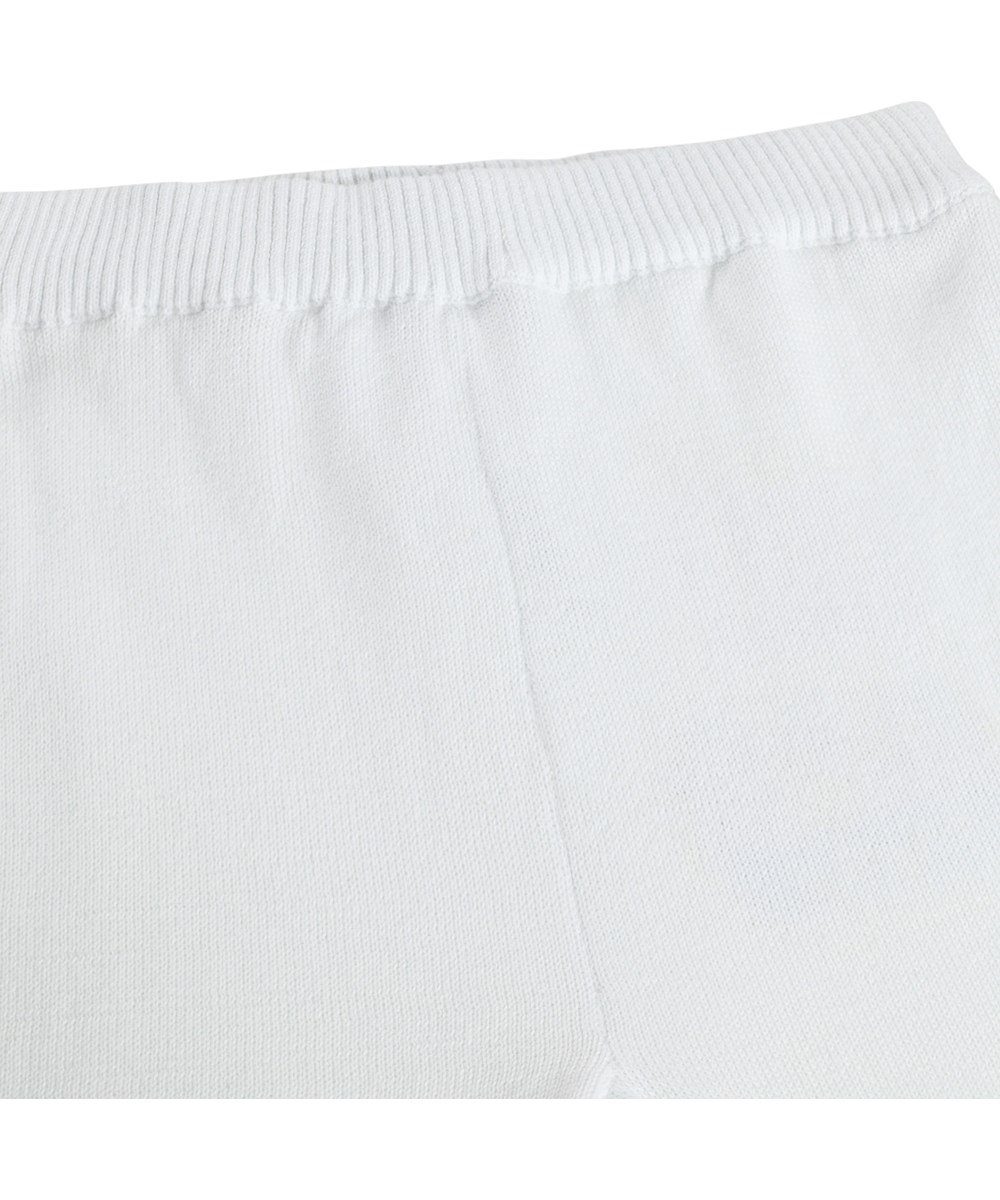 Sol - Wave Crest - Hellblaue Strickhosen für die Kleinen aus Bio-Baumwolle mit lustigen Figuren