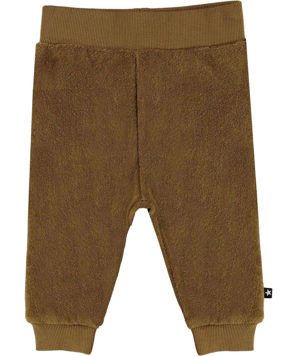 Stein - Oak - Grün-braune Hose aus Velours