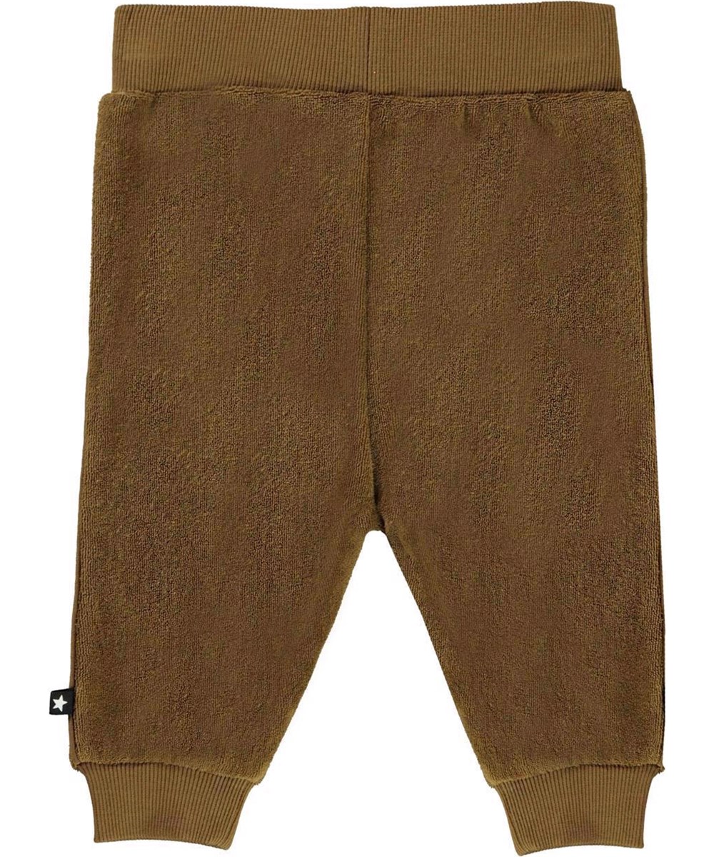 Stein - Oak - Grün-braune Hose aus Velours