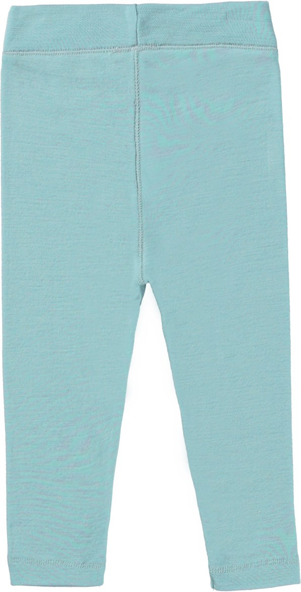 Sting - Calm - Blaue Baby-Leggings aus Merinowolle