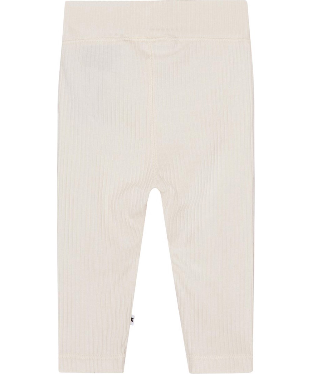 Sting - Sea Shell - Cremefarbene Jersey-Leggings für die Kleinen aus weicher Viskose.