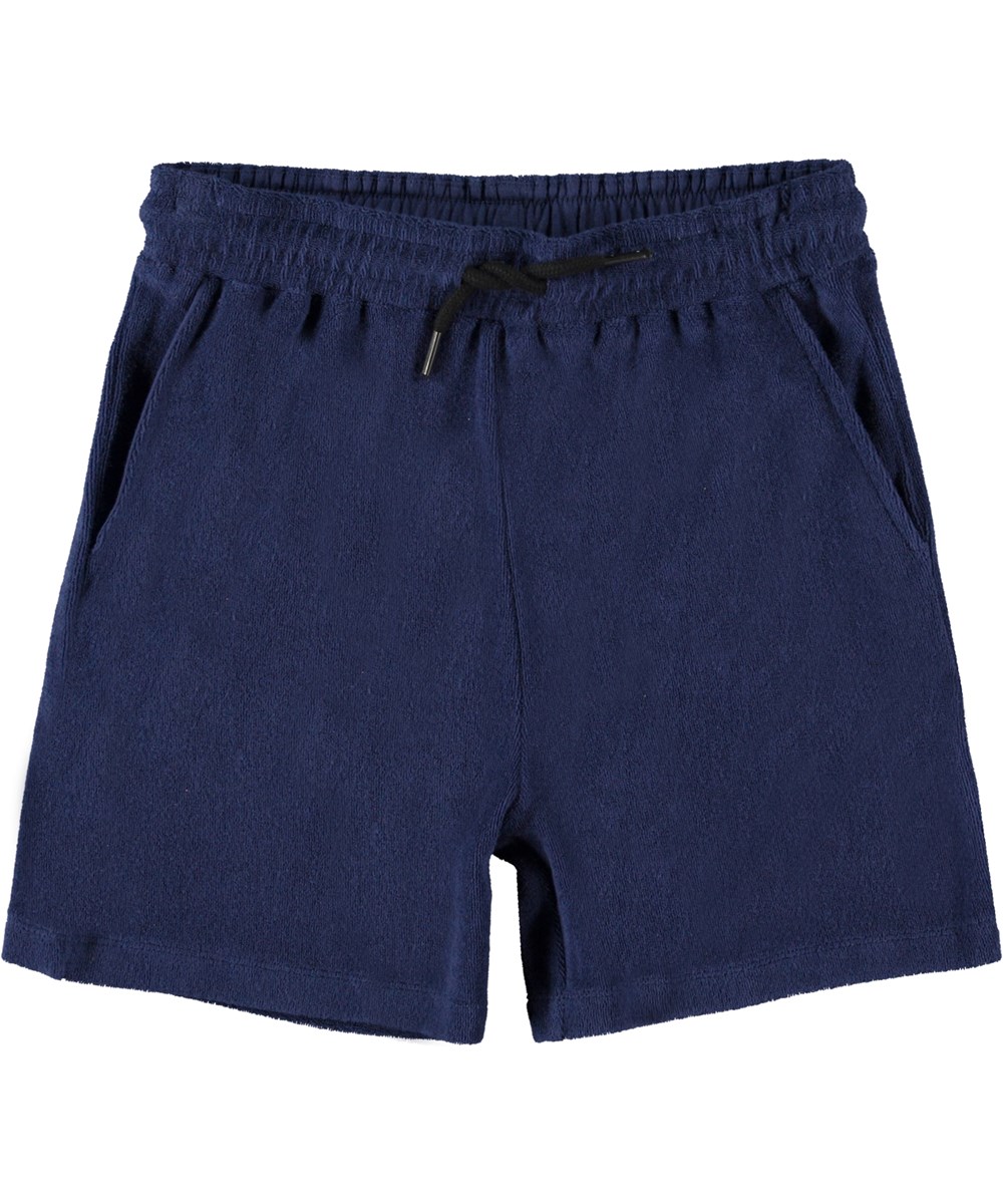 Abay - Indigo Sky - Donkerblauwe badstoffen short
