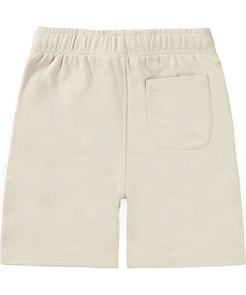 Adian - Summer Sand - Zandkleurige short van zacht biologische katoenen jersey