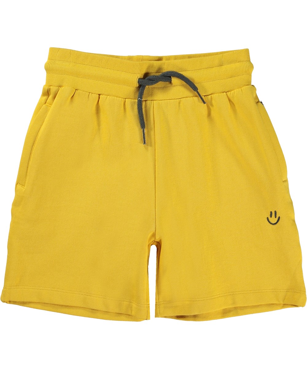 Alw - Sunray - Gele short met zwarte smiley