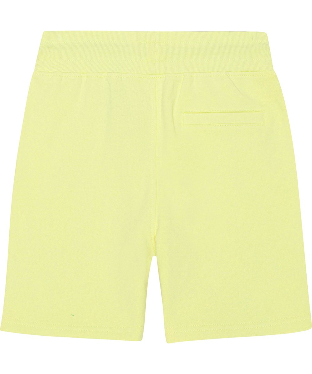 Alw - Sour Lemon - Gele wijde short van zacht biologisch katoenen jersey