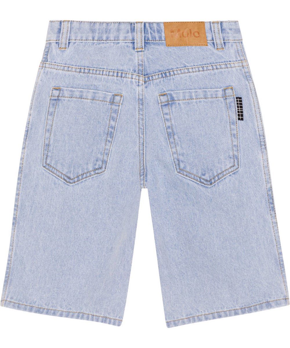 Art - Faded Denim - Lichte knielange spijkerbroek van 50% biologisch katoen