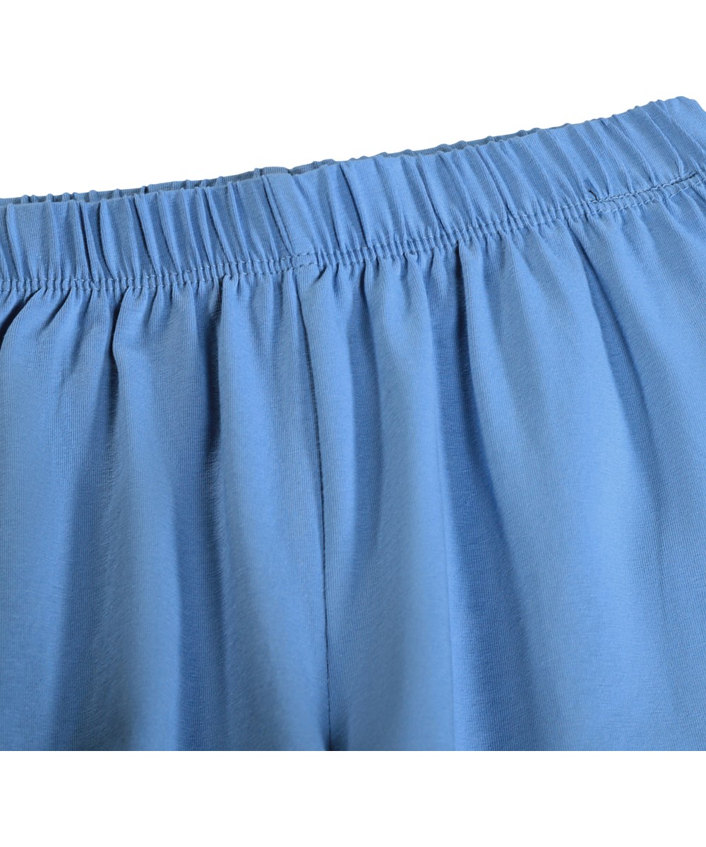 Luvis - Blue Tide - Blauwe kinderpyjama met print gemaakt van biologisch katoen