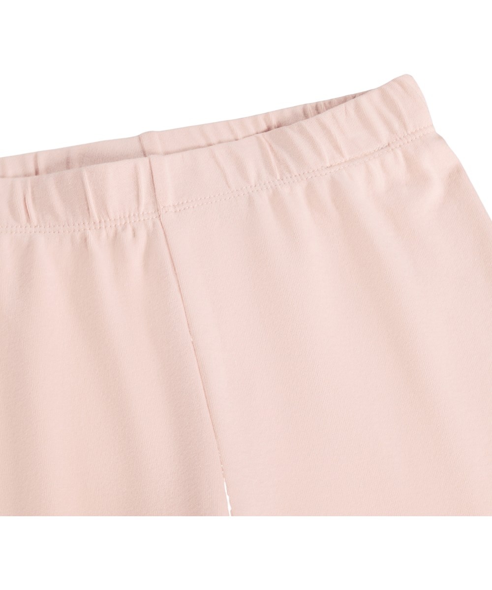 Luvis - Cloud Pink - Lyserødt todelt nattøj med print i økologisk bomuld til børn