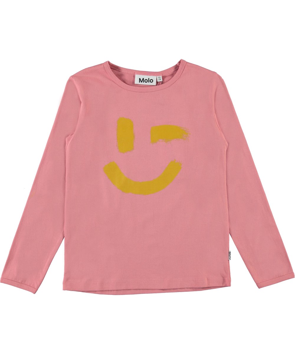 Lov - Vintage Rose - Nightwear set in pink with smiley face 