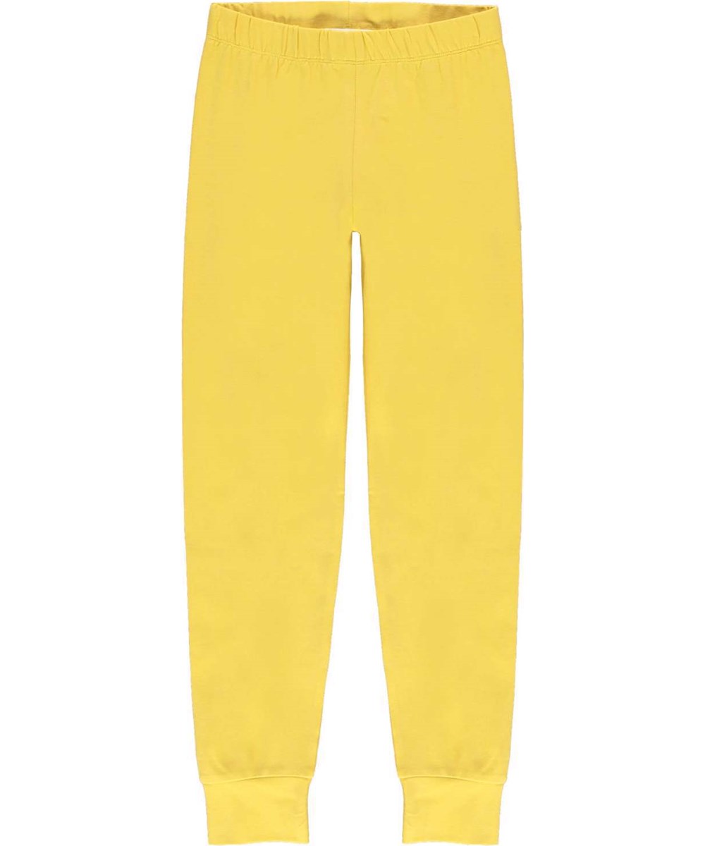 Luve - Hazy Sun - Yellow nightwear set with black palm smiley face 