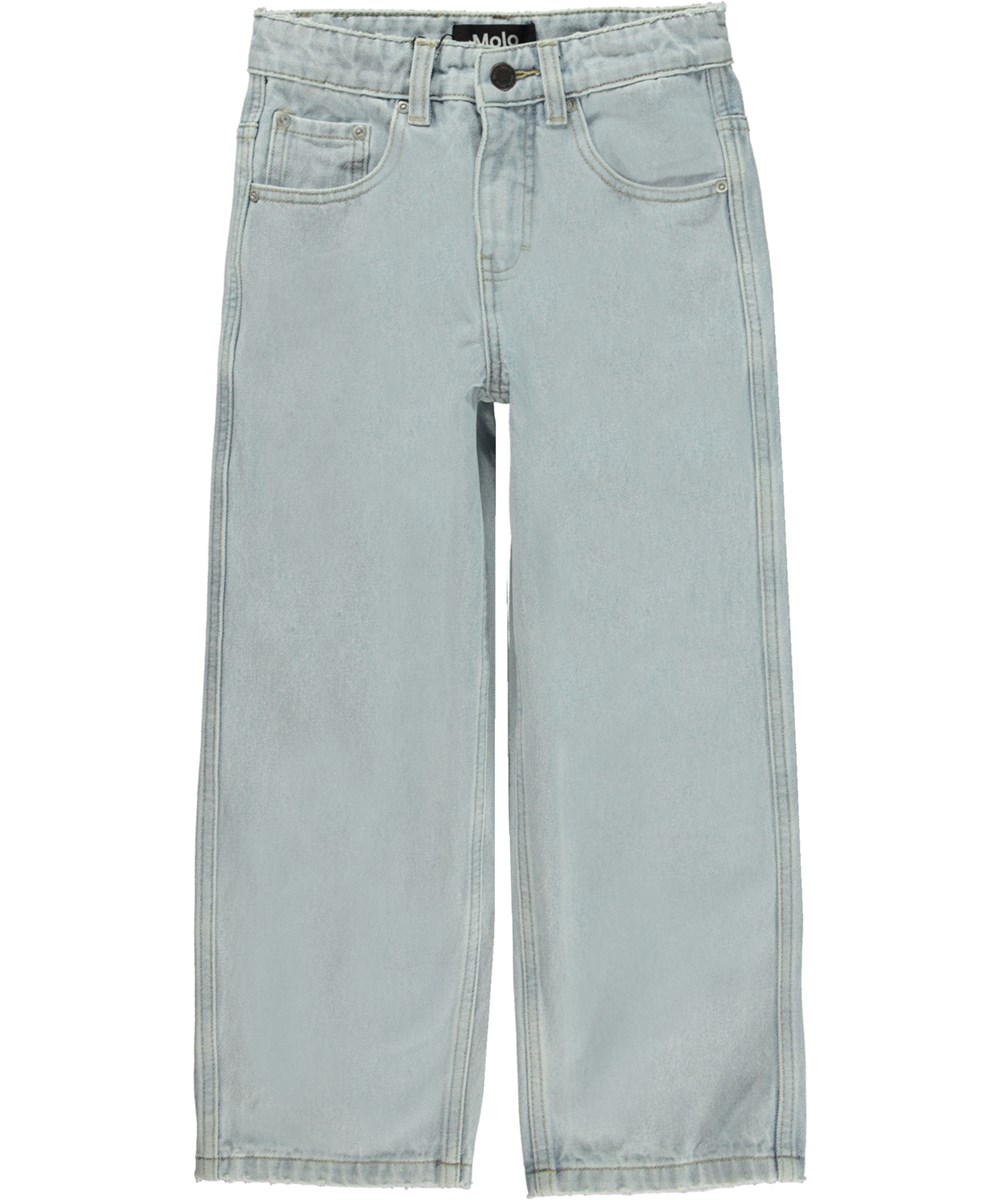 Aiden - Faded Denim - Extra wide unisex jeans in light blue 