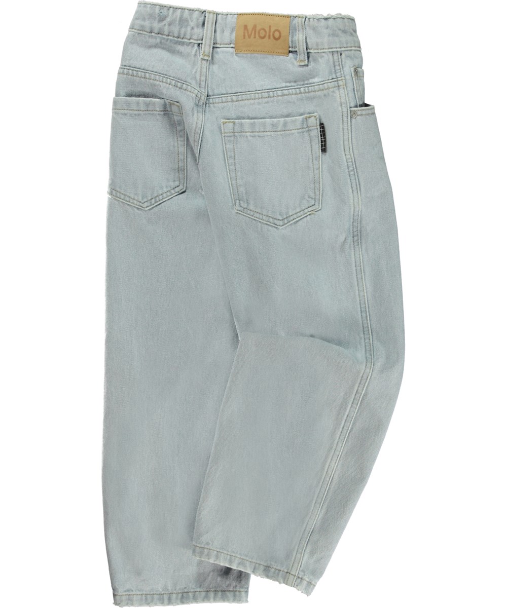 Aiden - Faded Denim - Extra wide unisex jeans in light blue 