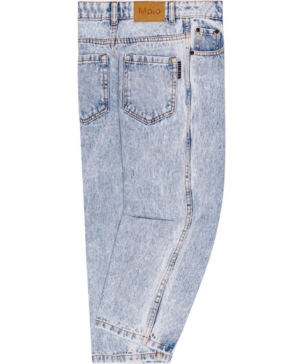 Aiden - Light Stone Denim - Relaxed fit light blue jeans in soft organic cotton.