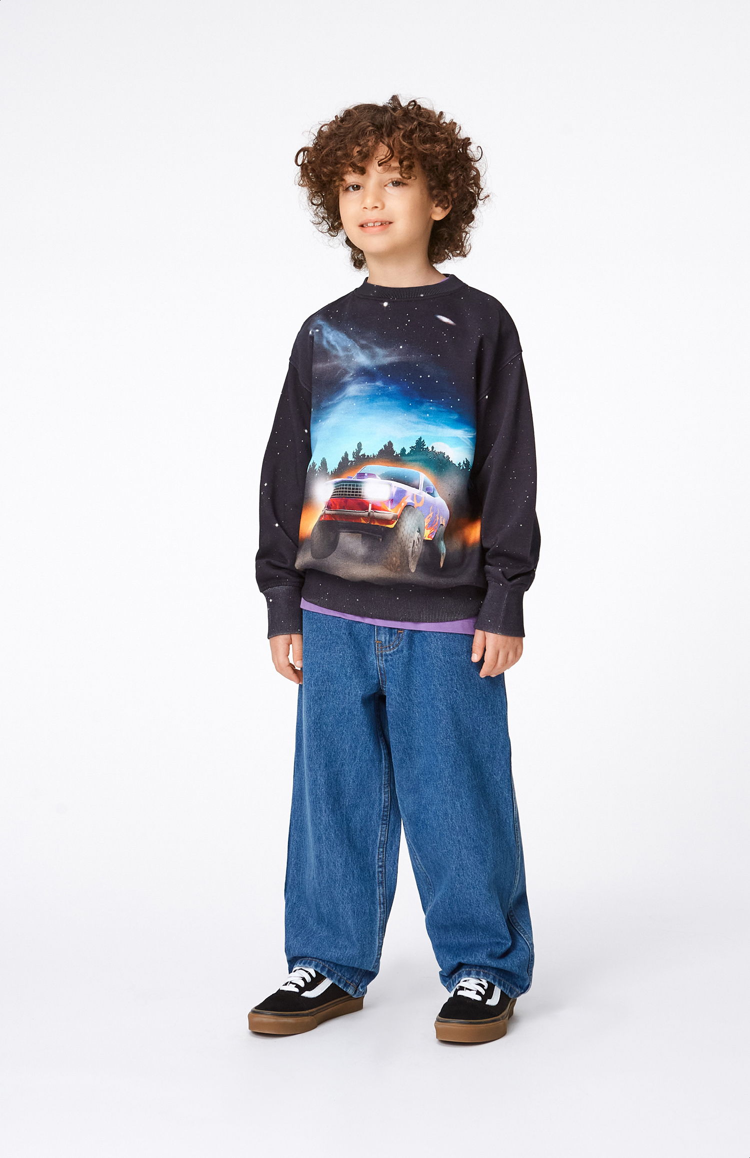 Aiden - Stone Denim - Unisex jeans in blue denim - Molo