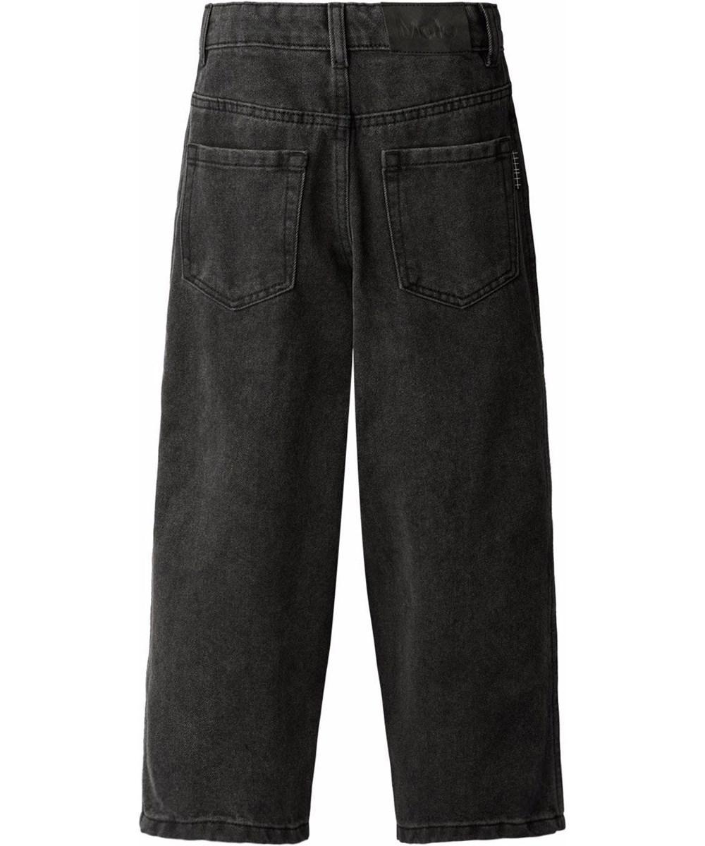 Aiden - Washed Black - Denim jeans for children made of organic cotton with a black wash.
