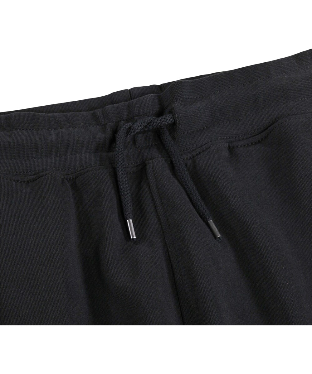 Alvar - Black - Black sweatpants for children made of organic cotton
