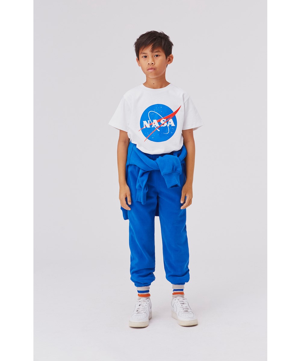 Am - Astro Blue - Blue organic unisex sweatpants