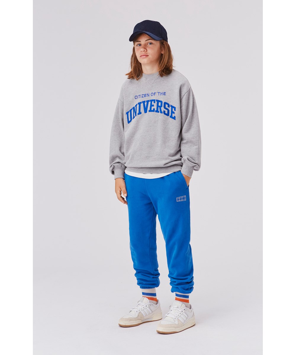 Am - Astro Blue - Blue organic unisex sweatpants