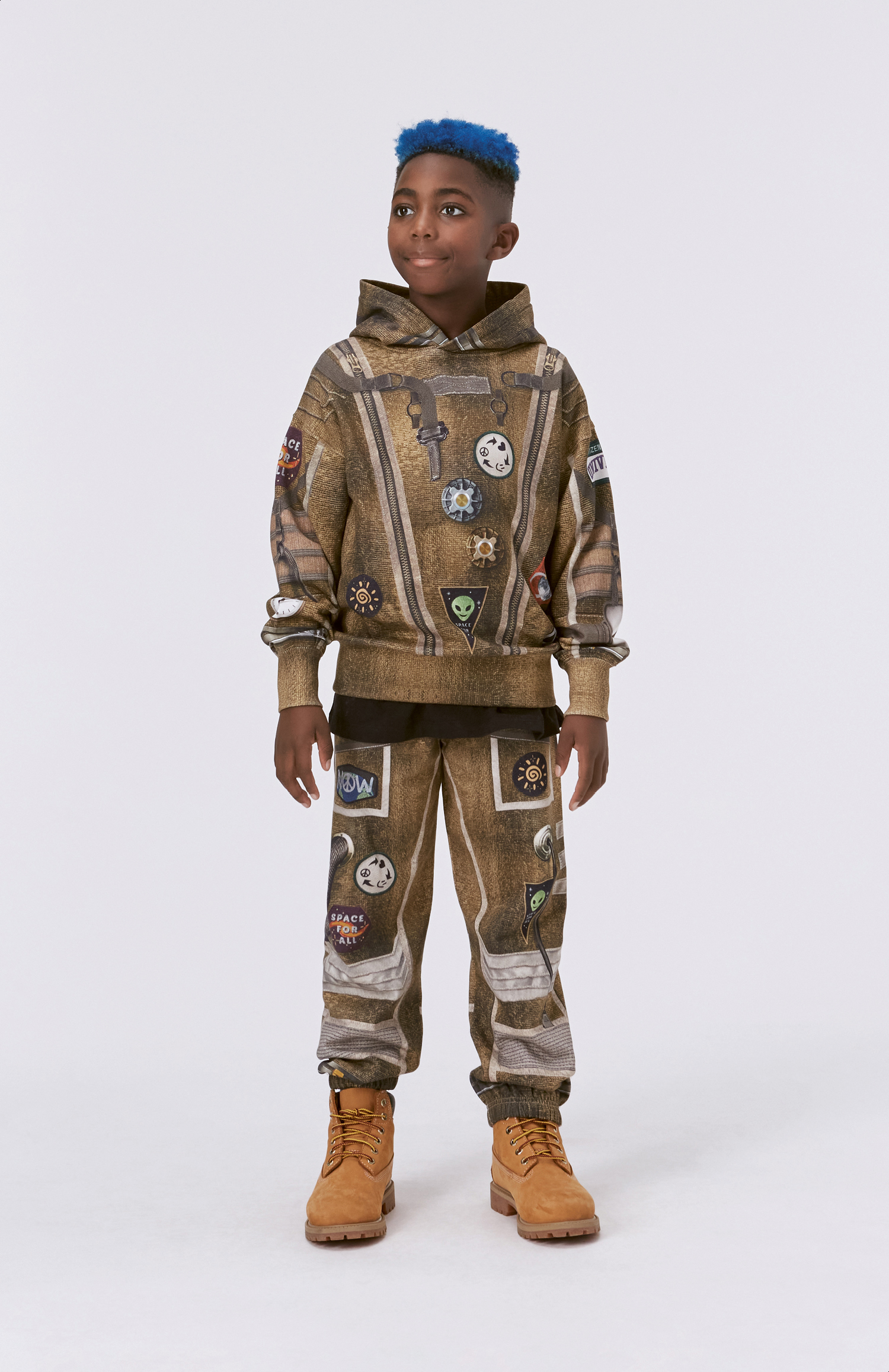 Am - Space Suit - Brown organic joggers with space suit